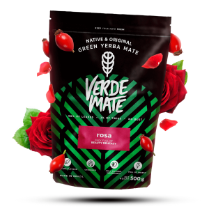 Verde Mate Green Rosa 500g (0,5kg Suszu) – Venusti | Kraftowa Zielona Brazylijska Yerba Mate Suszona Powietrzem