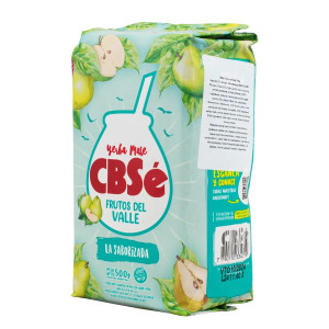 Yerba Mate CBSé Frutos del Valle 500g (0,5kg Suszu) Saborizada, Reúne lo Bueno, Bezglutenowa, Owoce Doliny – Establecimiento Santa Ana | Argentyńska