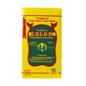 Yerba Mate Colón Traditional Elaborada con Palo 1000g (1kg Suszu) – Cooperativa Colonias Unidas | Paragwajska