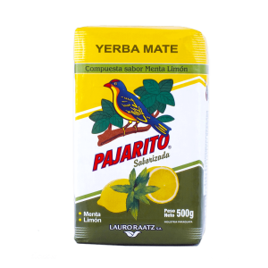 Yerba Mate Pajarito Saborizada – Compuesta Sabor Menta Limón 500g (0,5kg Suszu) Miętowo-Cytrynowa – Lauro Raatz | Paragwajska