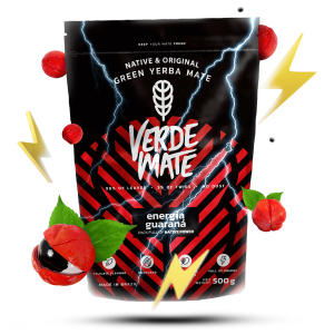 Verde Mate Green Energía Guaraná 500g (0,5kg Suszu) – Venusti | Kraftowa Zielona Brazylijska Yerba Mate Suszona Powietrzem
