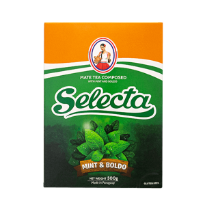 Yerba Mate Selecta Menta y Boldo Refresca el Doble / Mint & Boldo 500g (0,5kg Suszu) – Eno Brönstrup S.A. (EBSA) | Paragwajska