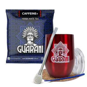 Zestaw do Yerba Mate: Matero Termiczne TermoLid + Bombilla + Próbka Guarani Caffeine+ 50g + Akcesoria