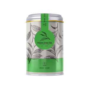 Herbata Zielona Yunnan w Puszce 50g – Herbata Sypana – Zielona Herbata z Chin – 100% Naturalna Herbata – Klasyczny Smak Zielonej Herbaty – Mary Rose