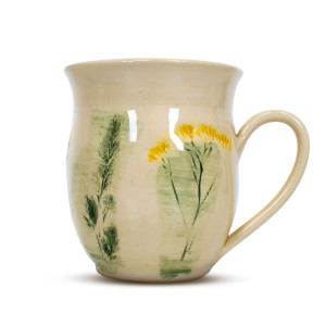 Kubek Ceramiczny Flora Yellow 350 ml – seria Crater