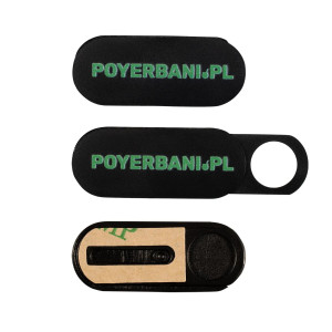 Zaślepka na Kamerę Laptopa z Logo PoYerbani.pl Czarna