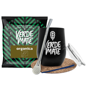 Zestaw do Yerba Mate: Matero Termiczne TermoLid + Bombilla + Próbka Verde Mate Green Organica 50g + Akcesoria