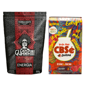 Dwupak Yerba Mate: CBSé Energía Guaraná 500g + Guarani Energia con Guarana 500g (1kg Suszu)