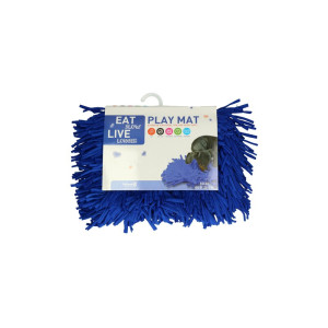 EatSlow Live Longer Spielmatte Blau