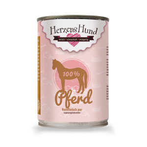 HerzensHund Pferd 100% Fleisch 400g