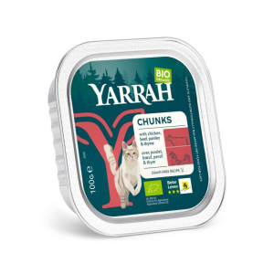 Yarrah Bio Huhn & Rind Bröckchen 100g