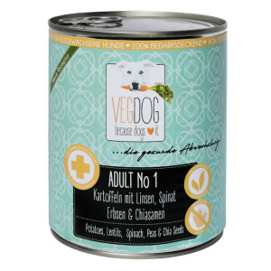 VegDog Adult No1 Vegan 6 x 800g