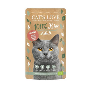 Cat's Love Bio Rind Katzenfutter 100g