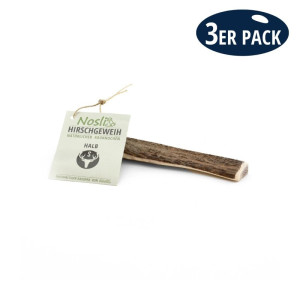 Nosli Hirschgeweih halb S 3er Pack