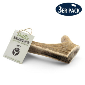 Nosli Hirschgeweih halb XXL 3er Pack