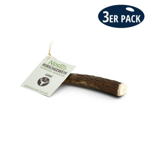 Nosli Hirschgeweih ganz S 3er Pack