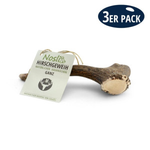 Nosli Hirschgeweih ganz M 3er Pack