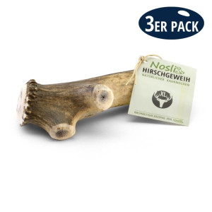 Nosli Hirschgeweih ganz XL 3er Pack