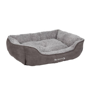 Scruffs Cosy Box Bed  L - 75 x 60 cm Grau
