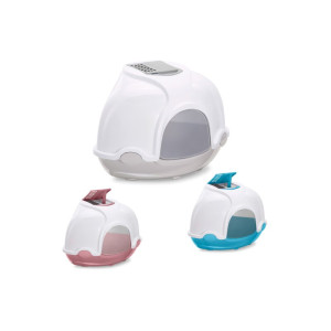 IMAC Ginger Eck-Katzentoilette Grau
