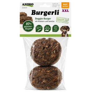 Anibio Burgerli XXL Hundesnack mit Blättermagen & Kräutern 2 Stück