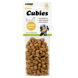 Anibio Cubies Hundesnacks Huhn - Getreidefrei 100g