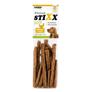 Anibio StixX Hundewurst Huhn - Fleischsticks für Hunde 100g