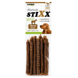 Anibio StixX Hundewurst Pferd - Fleischsticks für Hunde 100g