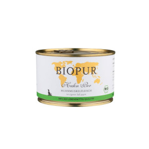 Biopur Bio Huhnmuskelfleisch 380g