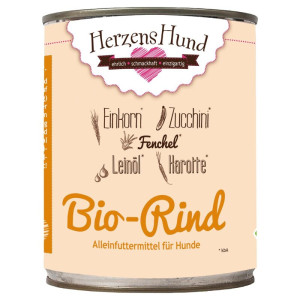 HerzensHund Bio Menüs 800g Rind