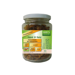 BURK´s getrocknete Bio-Hühnerhaut 90g