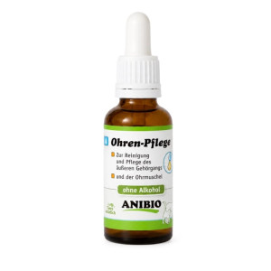 Anibio Ohren-Pflege für Hunde und Katzen zur Reinigung 30 ml