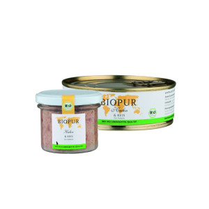 Biopur Huhn und Reis 100g im Glas
