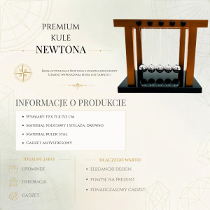 Duże Kulki Newtona Premium