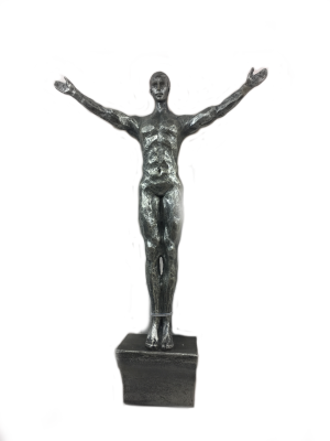 Figura sportowiec na trampolinie