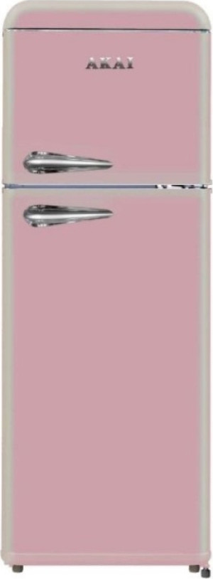 Akai Class280kpk Frigorifero Doppia Porta Capacità 280 Litri Classe Energetica F Raffreddamento Statico Colore Rosa - Class280kpk
