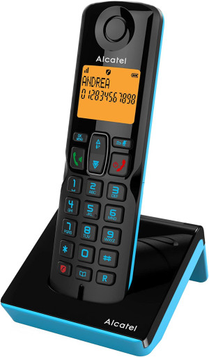 Alcatel Atl1425383 Telefono Dect Nero Blu S280 Solo Blue Atl1425383