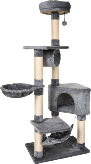 allmypets D30d80 Tiragraffi Per Gatti Albero Tiragraffi Torre Condominiale Multiripiano Altezza 150cm - D30d80