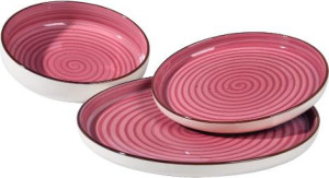 amicasa Spt691vr Servizio Piatti 18 Pezzi Colore Rosa Art 25 Vertigo - Spt691vr