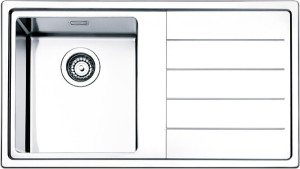 apell Lnp861ilbc Lavello Cucina Incasso1 Vasca Con Gocciolatoio Sx Larghezza 86 Cm Materiale Acciaio Finitura Spazzolata - Lnp861ilbc Serie Linear