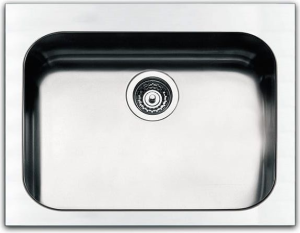 apell Tog571ibc Lavello Cucina 1 Vasca Incasso Larghezza 57 Cm Materiale Acciaio Inox Finitura Spazzolata - Tog571ibc Serie Torino