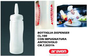 araven 01379 Bottiglia Dispenser Litri 1 Bianca - 01379