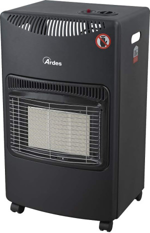 Ardes Ar382 Stufa A Gas Per Bombola Gpl Infrarossi Portatile Potenza 4.2 Kw Colore Nero - Ar382 Chalor Plus
