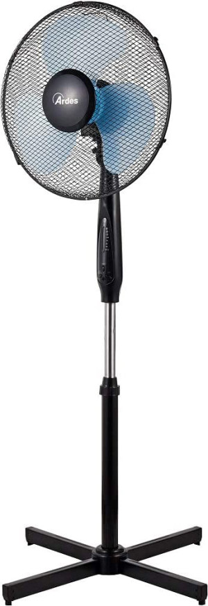 Ardes Ar5ea40pr Outlet - Ventilatore A Piantana Da Terra 3 Pale 40 Cm 3 Velocità Oscillante Con Timer Modalità Notturna - Ar5ea40pr Easy