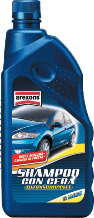 arexons 8358 Lavaggio Auto Shampoo Auto Con Cera Autoasciugante Confezione 1 Lt - 8358