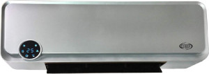 Argo Kompass Termoventilatore Da Parete Ceramico Stufa Elettrica Potenza 2000 Watt Con Telecomando Timer Colore Silver - Kompass