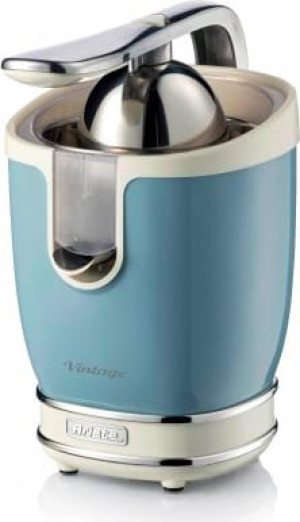 Ariete 00c041305ar0 Spremiagrumi Elettrico Con Leva Doppio Cono E Beccucio Salvagoccia 85 Watt Colore Azzurro - 00c041305ar0 Linea Vintage