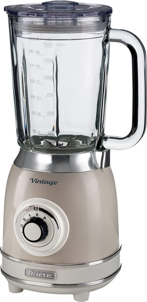 Ariete 0583/03 Frullatore Con Bicchiere Capacità 1.5 Litri Potenza 1000 Watt Lame Inox Bicchiere Graduato Colore Beige - 0583/03