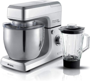 Ariete 1598/1 Impastatrice Planetaria Capacità Ciotola 7 Litri 6 Velocità Tasto Pulse Potenza 1200 W + Bicchiere Frullatore Capacità 1.5 Litri -