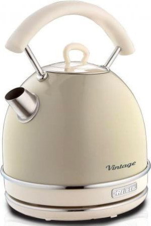 Ariete 2877 Bollitore Elettrico Per Acqua Senza Fili Cordless Capacità In Litri 1,7 Potenza 2000 Watt Colore Beige - Vintage - 2877